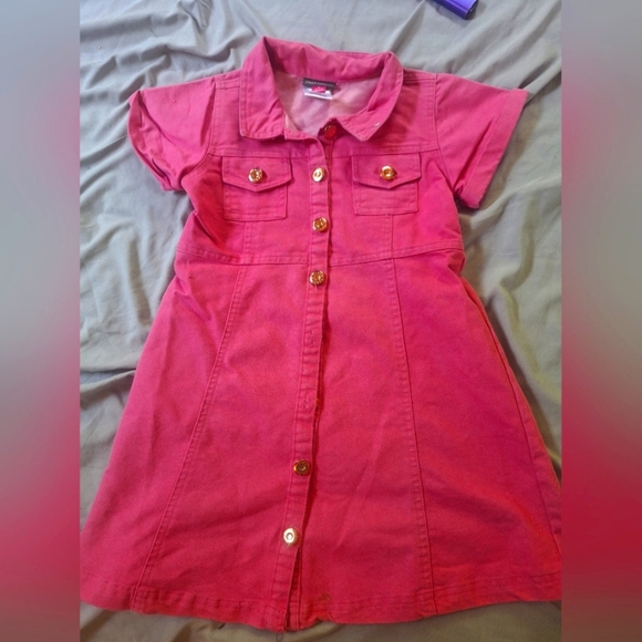COPY - Vince Camuto Pink Button-Up Dress - Picture 1 of 3
